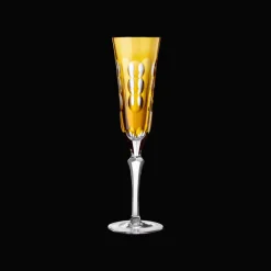 Christofle Amber Crystal Champagne Flute