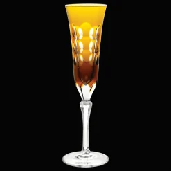 Christofle Amber Crystal Champagne Flute