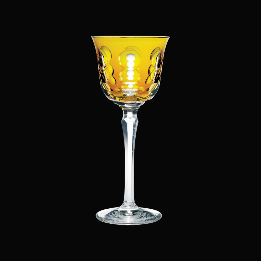 Christofle Amber Crystal Wine Glass