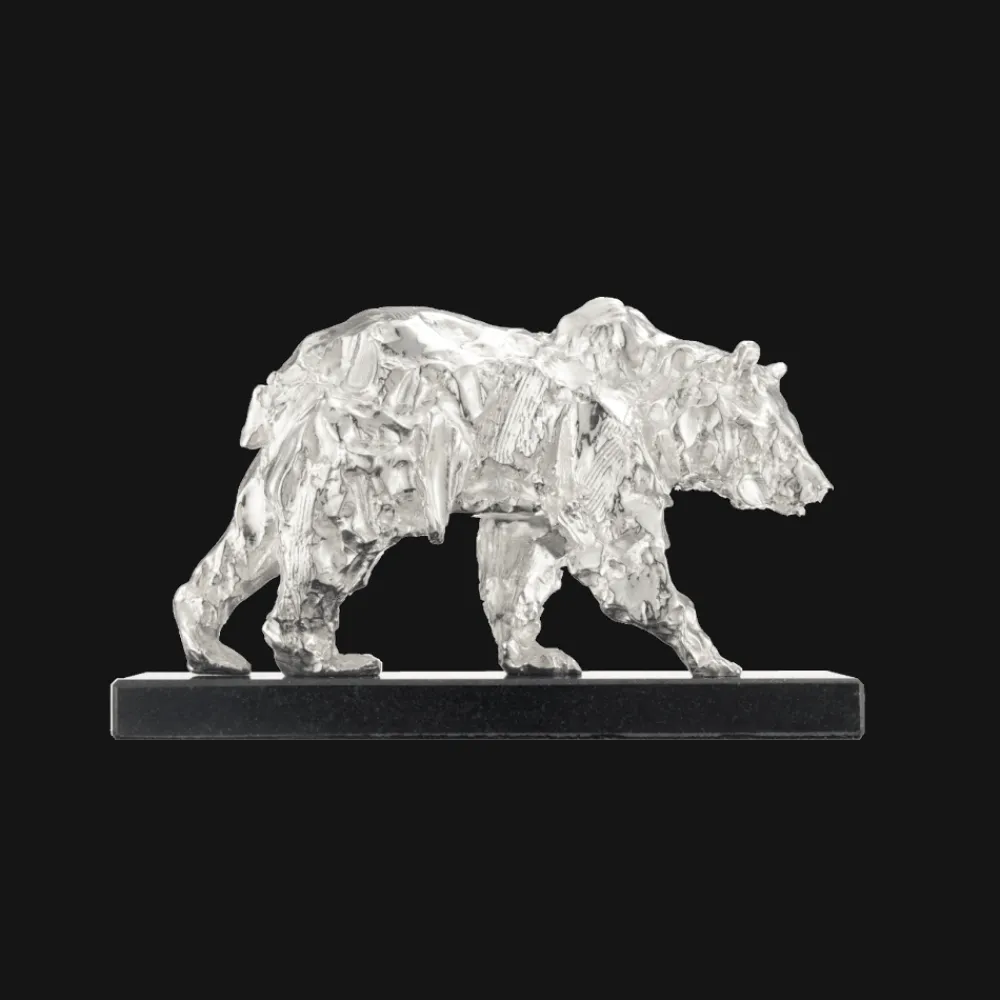 Christofle Bear small version in Sterling Silver - Haute Orfèvrerie