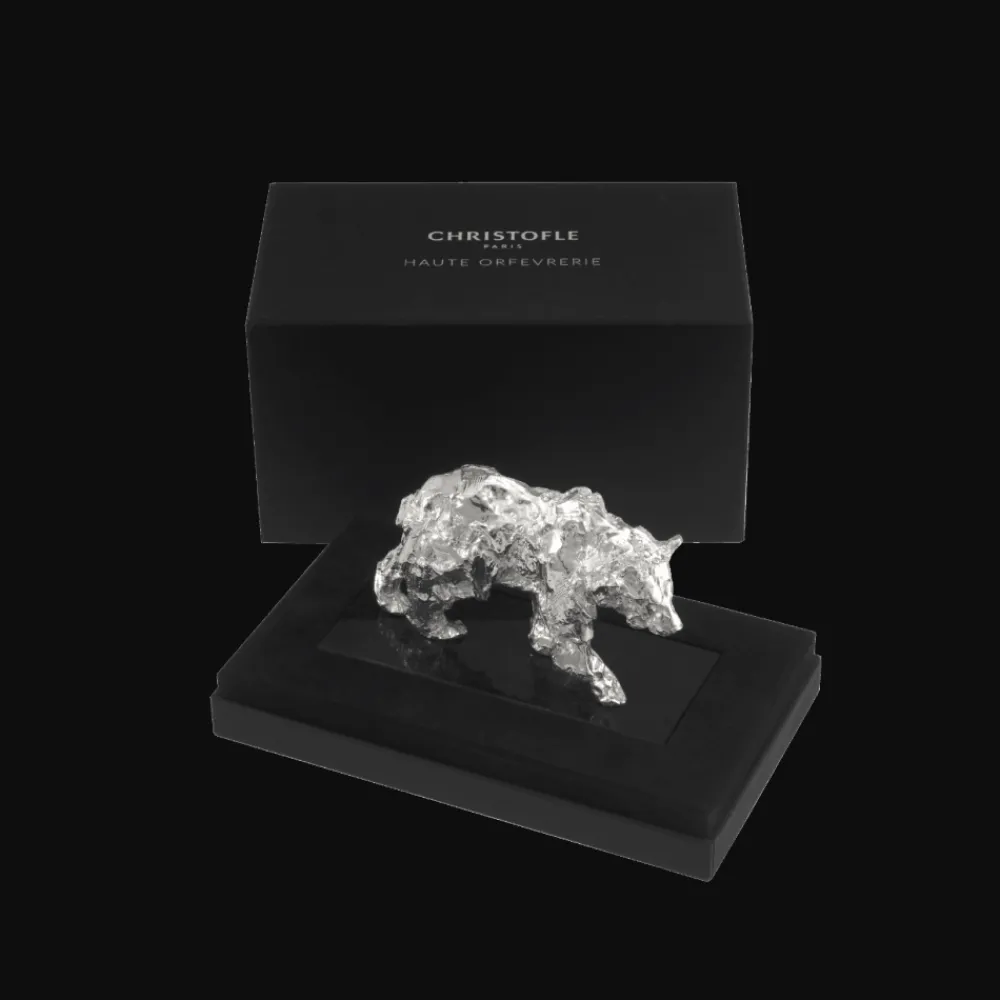 Christofle Bear small version in Sterling Silver - Haute Orfèvrerie