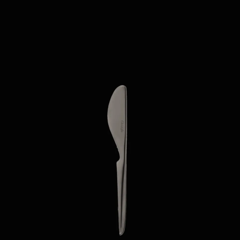 Christofle Black Stainless Steel Butter Spreader