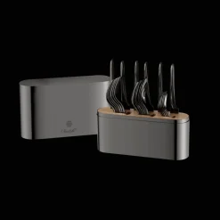 Christofle Black Stainless Steel Case - 24-piece stainless steel (sold empty)
