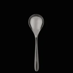 Christofle Black Stainless Steel Cream Soup Spoon
