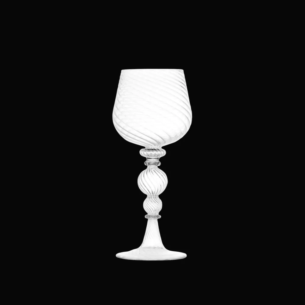 Christofle Blown Glass White Wine Glass Set