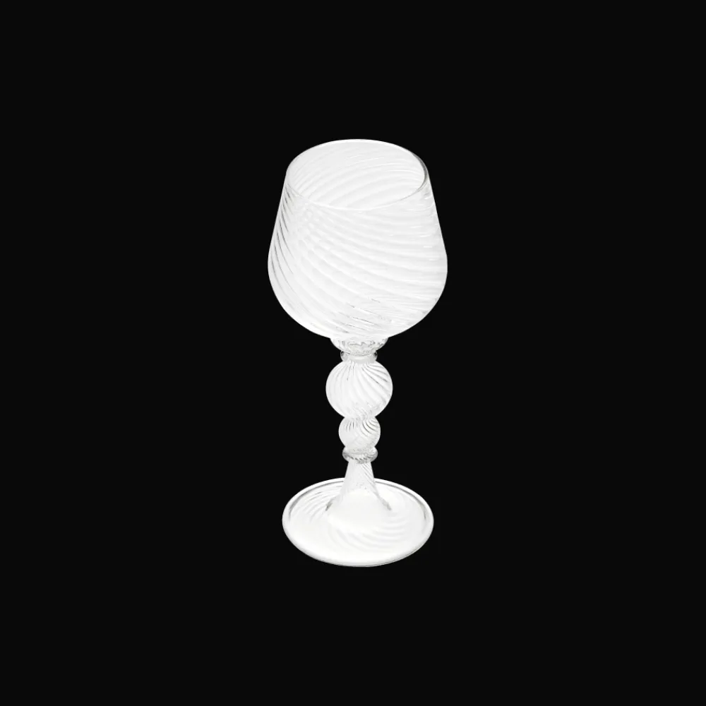 Christofle Blown Glass White Wine Glass Set