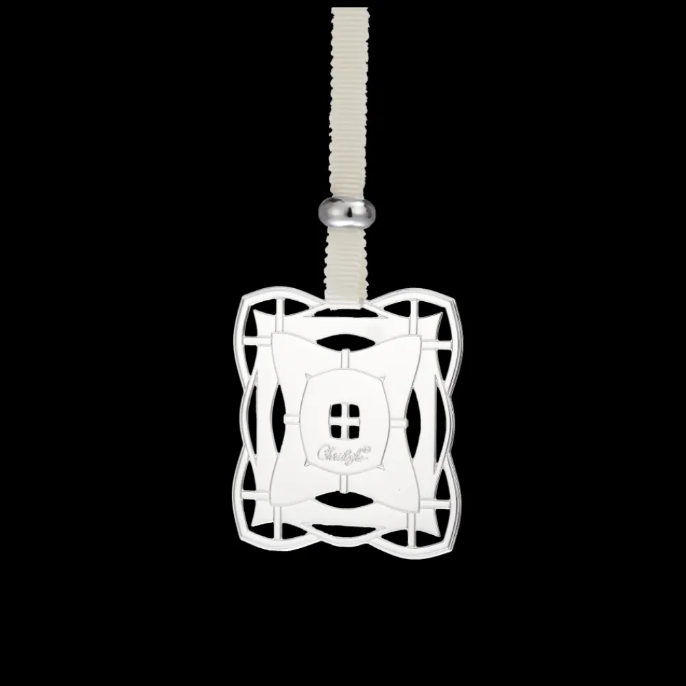 Christofle Celebration ornament Rectangle - Silver plated