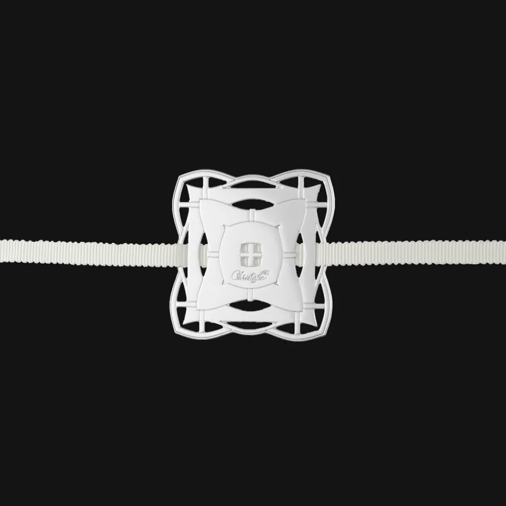 Christofle Celebration ornament Rectangle - Silver plated