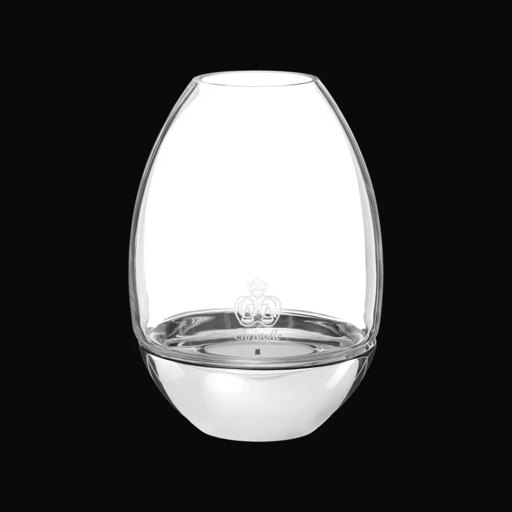 Christofle Clear Hurricane in Glass and Stainless Steel