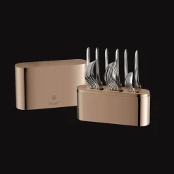 Christofle Copper Stainless Steel Case - 24-piece stainless steel (sold empty)