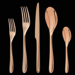 Christofle Copper Stainless Steel 5-Piece Place Setting