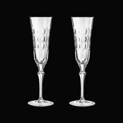 Christofle Crystal Champagne Flute - Set of 2