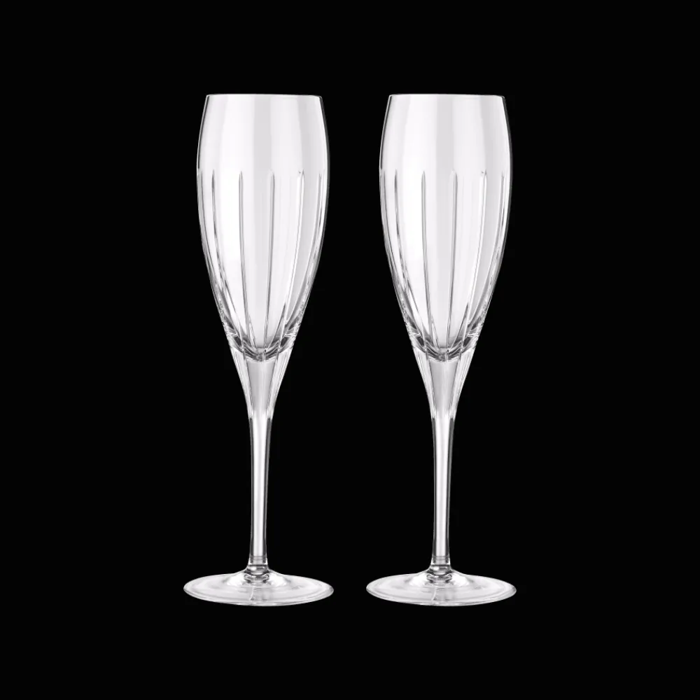 Christofle Crystal champagne flutes - Set of 2