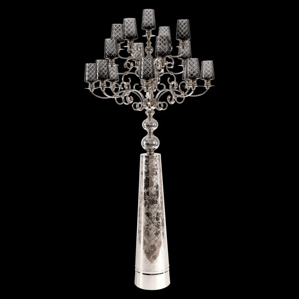 Christofle Crystal Chandelier Floor Lamp