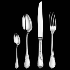 Christofle Flatware set for 6 people (24 pieces) Marly Sterling silver
