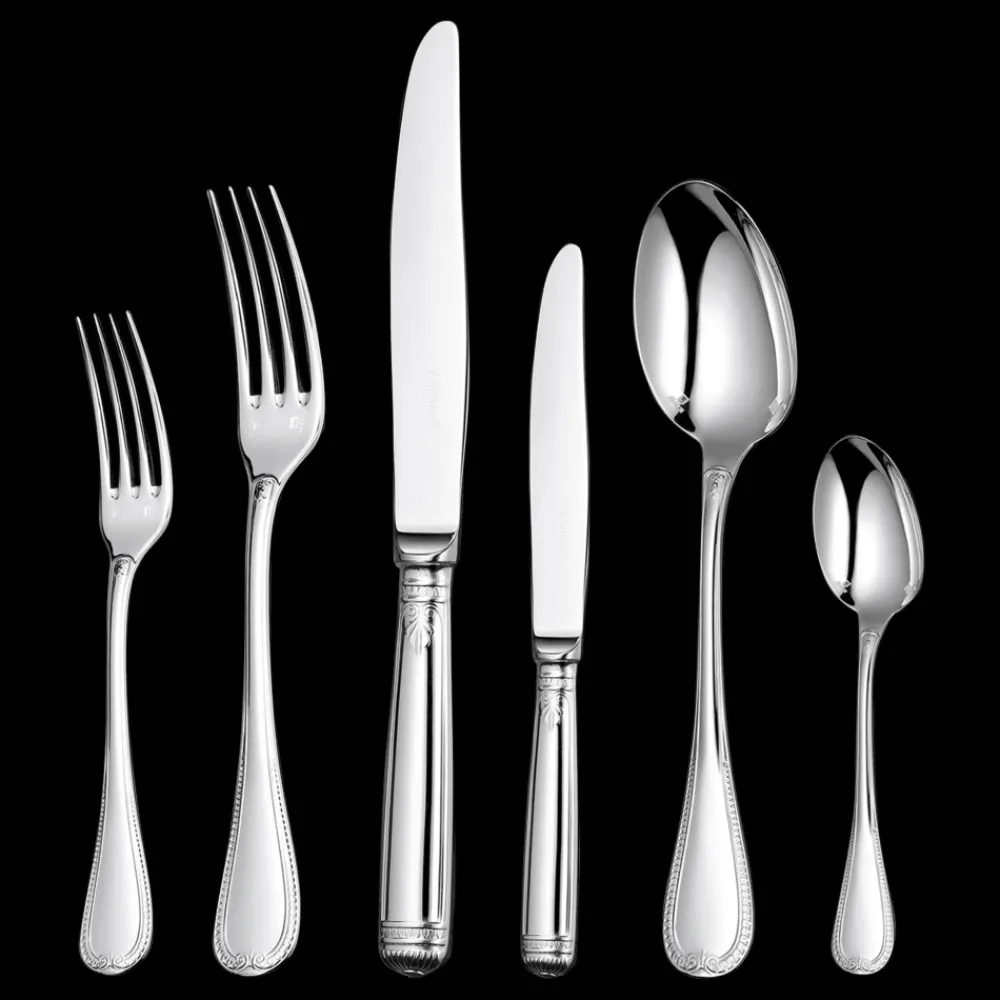 Christofle Flatware set for 12 people (110 pieces) with chest