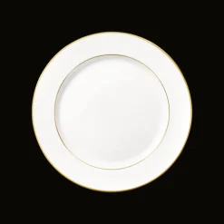 Christofle Gilded Porcelain Dessert Plate