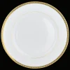 Christofle Gilded Porcelain Dinner Plate
