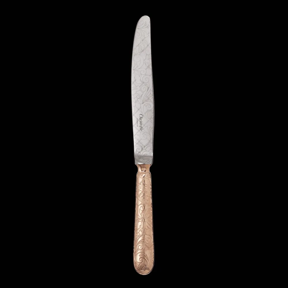 Christofle Gilded Rose Gold Dinner Knife