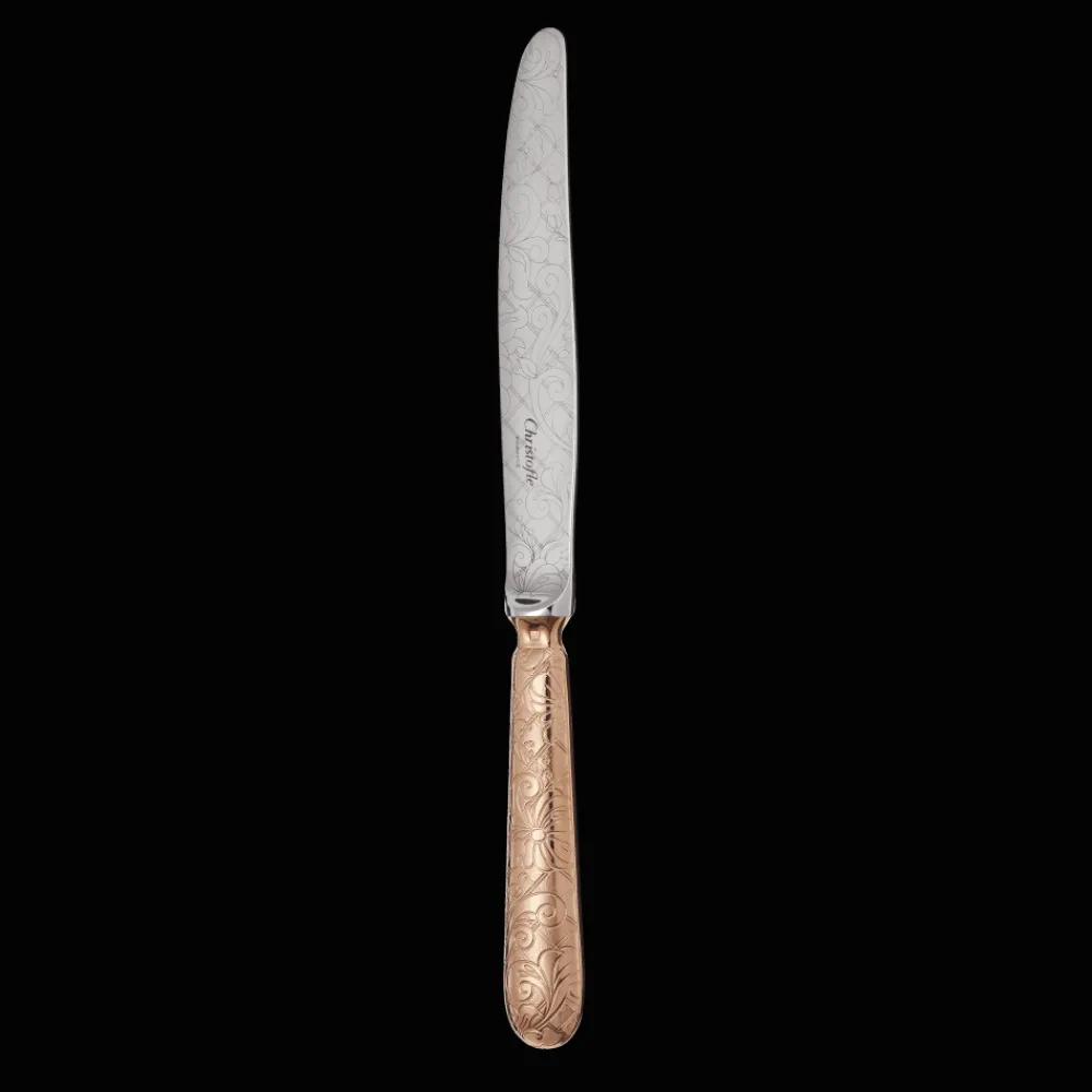 Christofle Gilded Rose Gold Dinner Knife