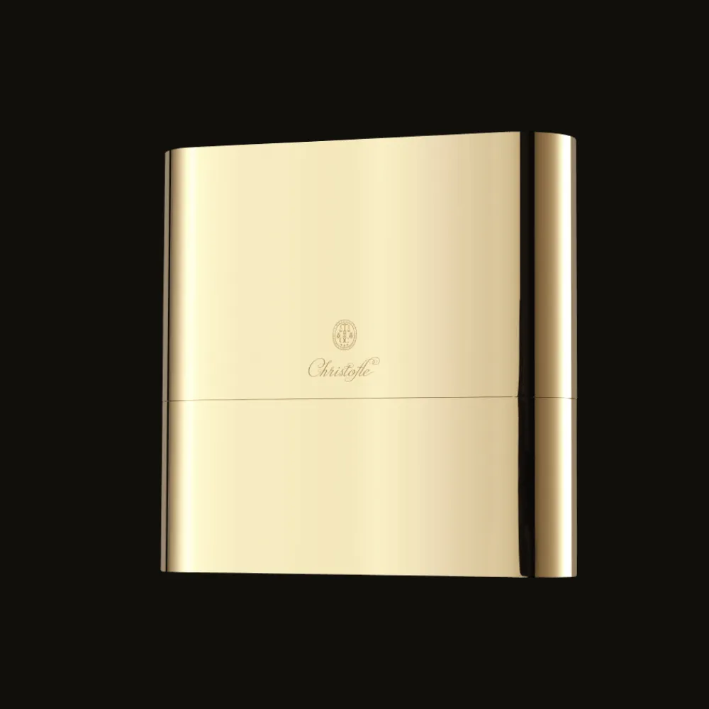Christofle Gold Stainless Steel Case - 24-piece stainless steel (sold empty)