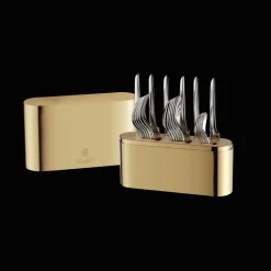 Christofle Gold Stainless Steel Case - 24-piece stainless steel (sold empty)