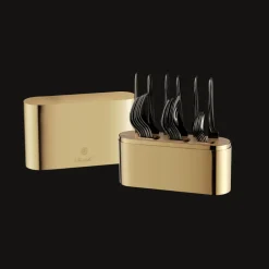 Christofle Gold Stainless Steel Case - 24-piece stainless steel (sold empty)