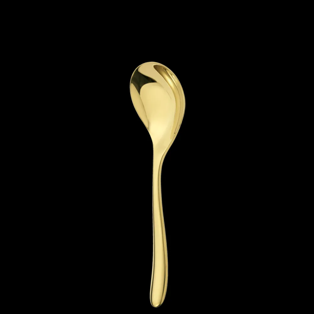 Christofle Gold Stainless Steel Cream Soup Spoon