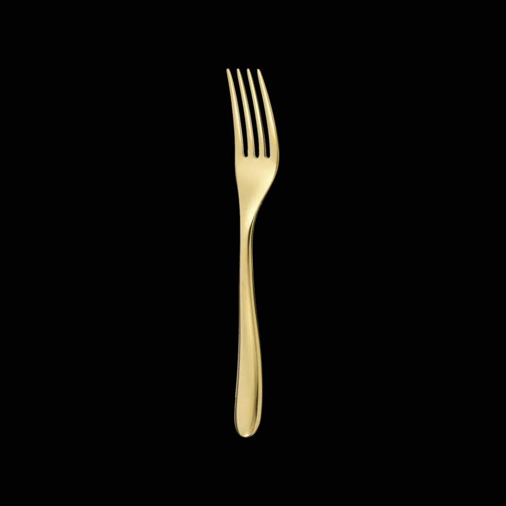 Christofle Gold Stainless Steel Dessert Fork