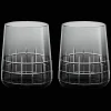 Christofle Grey Crystal Water Glasses - Set of Two