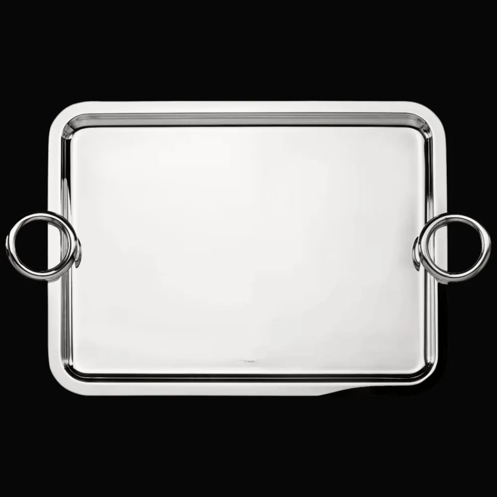 Christofle Large Silver-Plated Tray 16 x 12 in