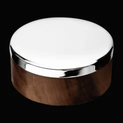 Christofle Large Wood Silver-Plated Box - 5 in