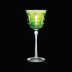 Christofle Lime Crystal Wine Glass
