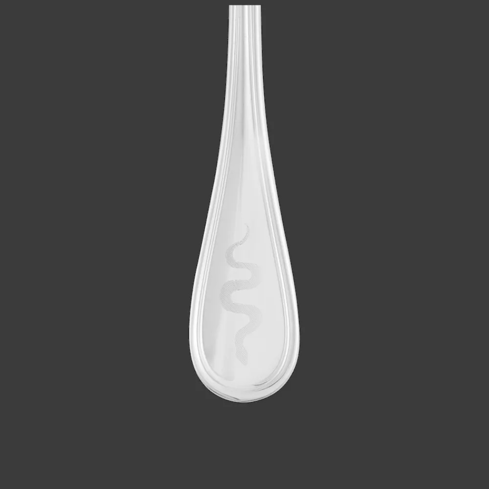 Christofle Lunar New Year Snake Engraved Silver-Plated Tea Spoon