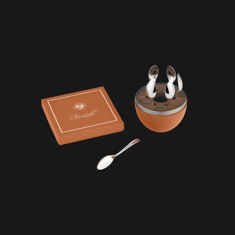 Christofle MOOD COFFEE - Silver-Plated 6-Piece Espresso Spoon Set