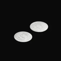 Christofle Palladium Plated Coaster Set