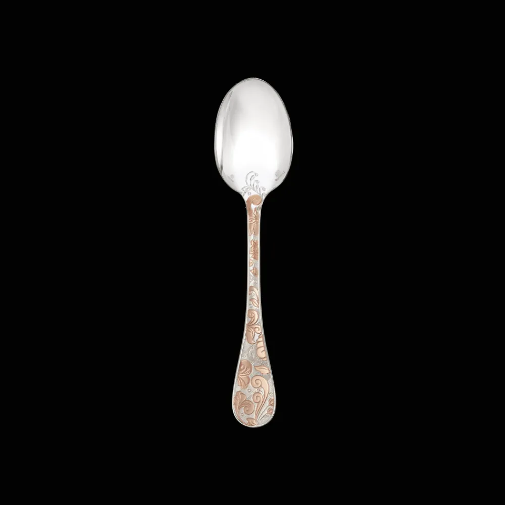 Christofle Partially Gilded Rose Gold Dessert Spoon