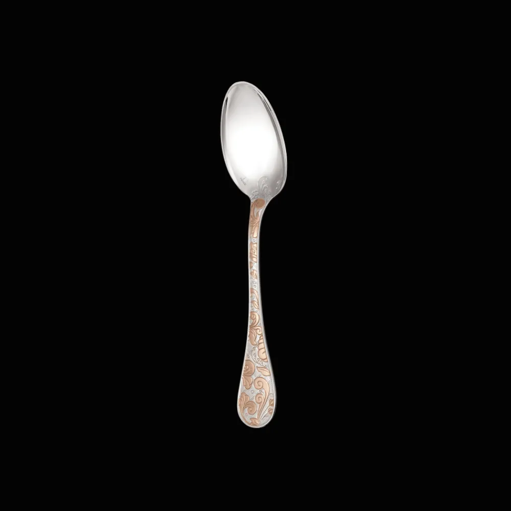 Christofle Partially Gilded Rose Gold Dessert Spoon