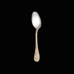 Christofle Partially Gilded Rose & Yellow Gold Dessert Spoons