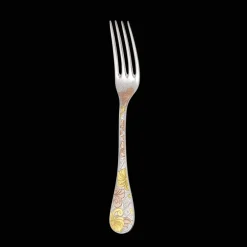 Christofle Partially Gilded Rose & Yellow Gold Dinner Fork