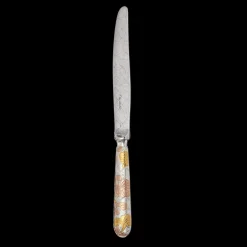 Christofle Partially Gilded Rose & Yellow Gold Dinner Knife