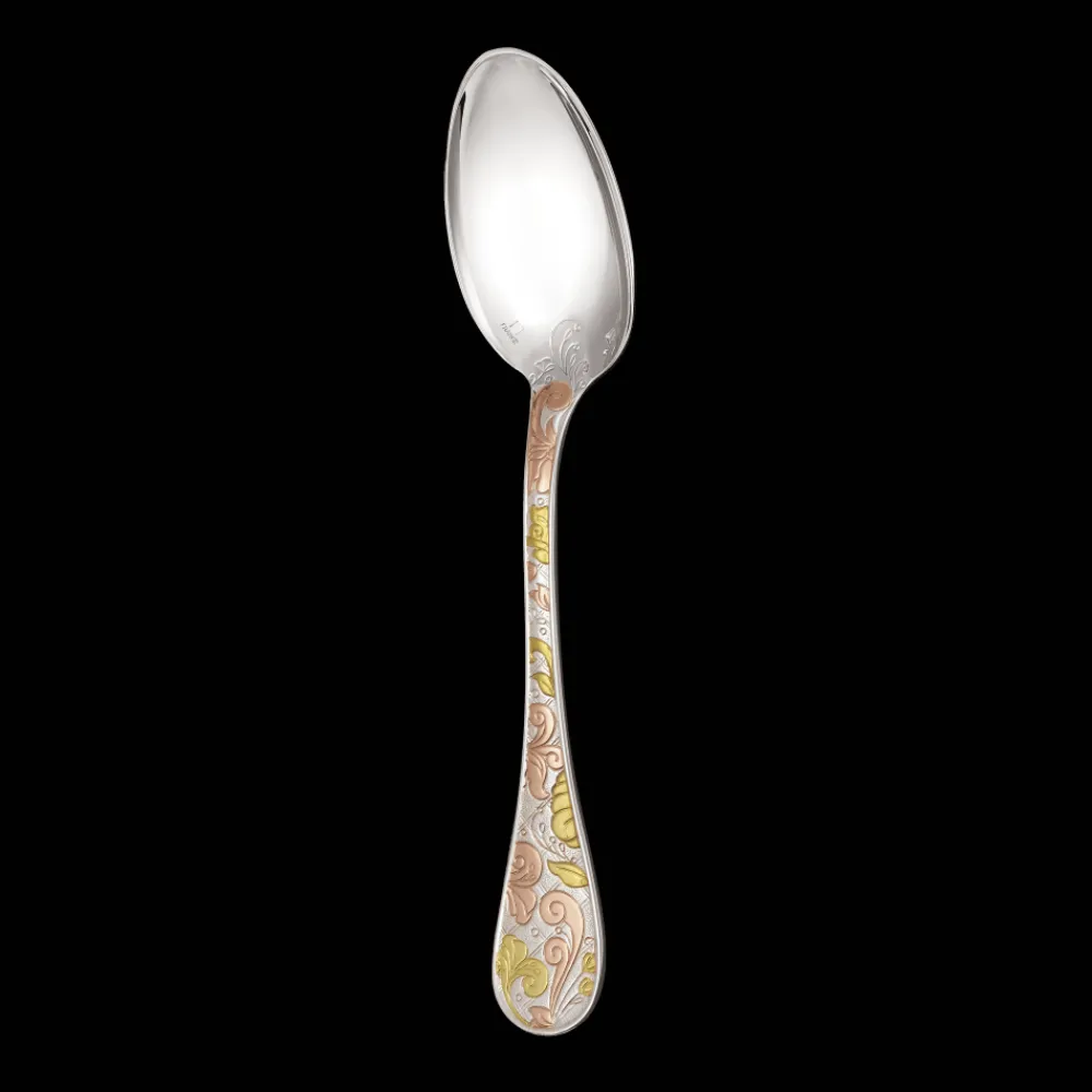 Christofle Partially Gilded Rose & Yellow Gold Table Spoon