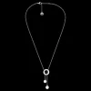 Christofle Pearl & Sterling Silver Lariat Necklace