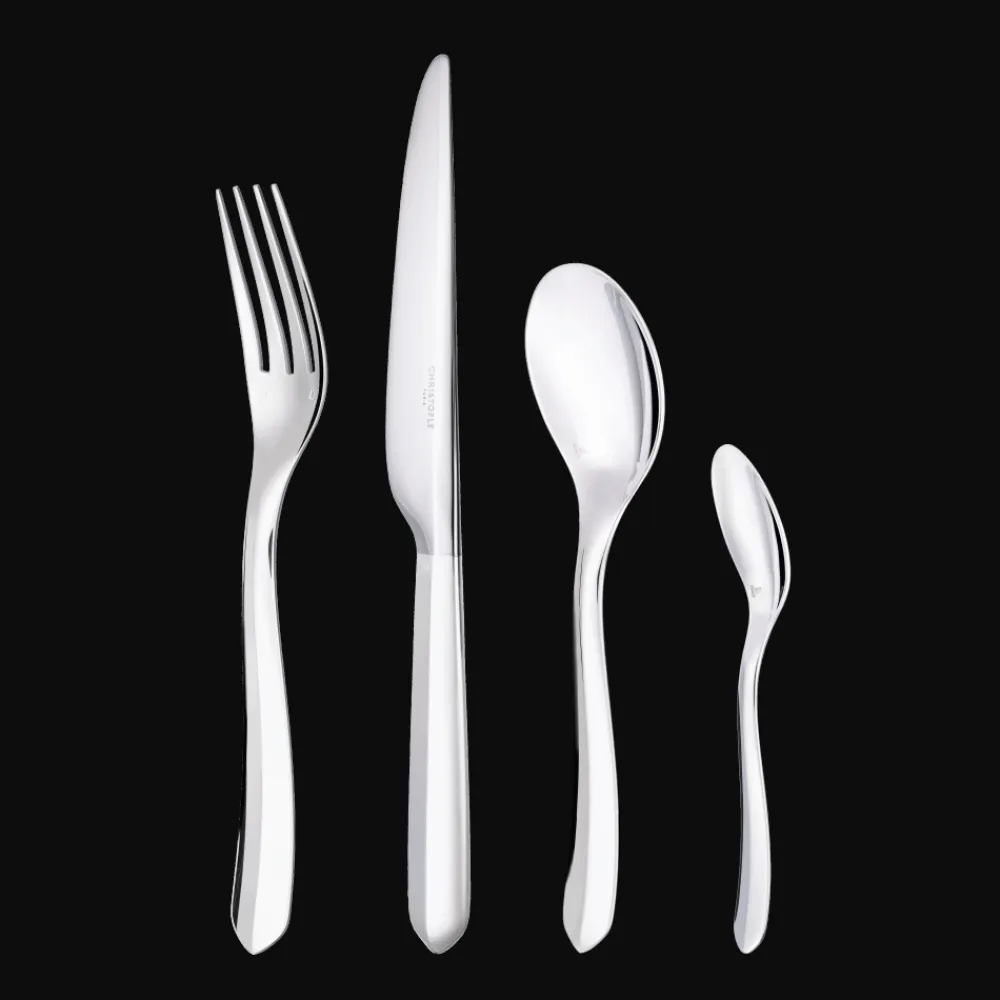 Christofle 24-piece Silver-Plated Flatware Set for 6 People with Small Storage Box