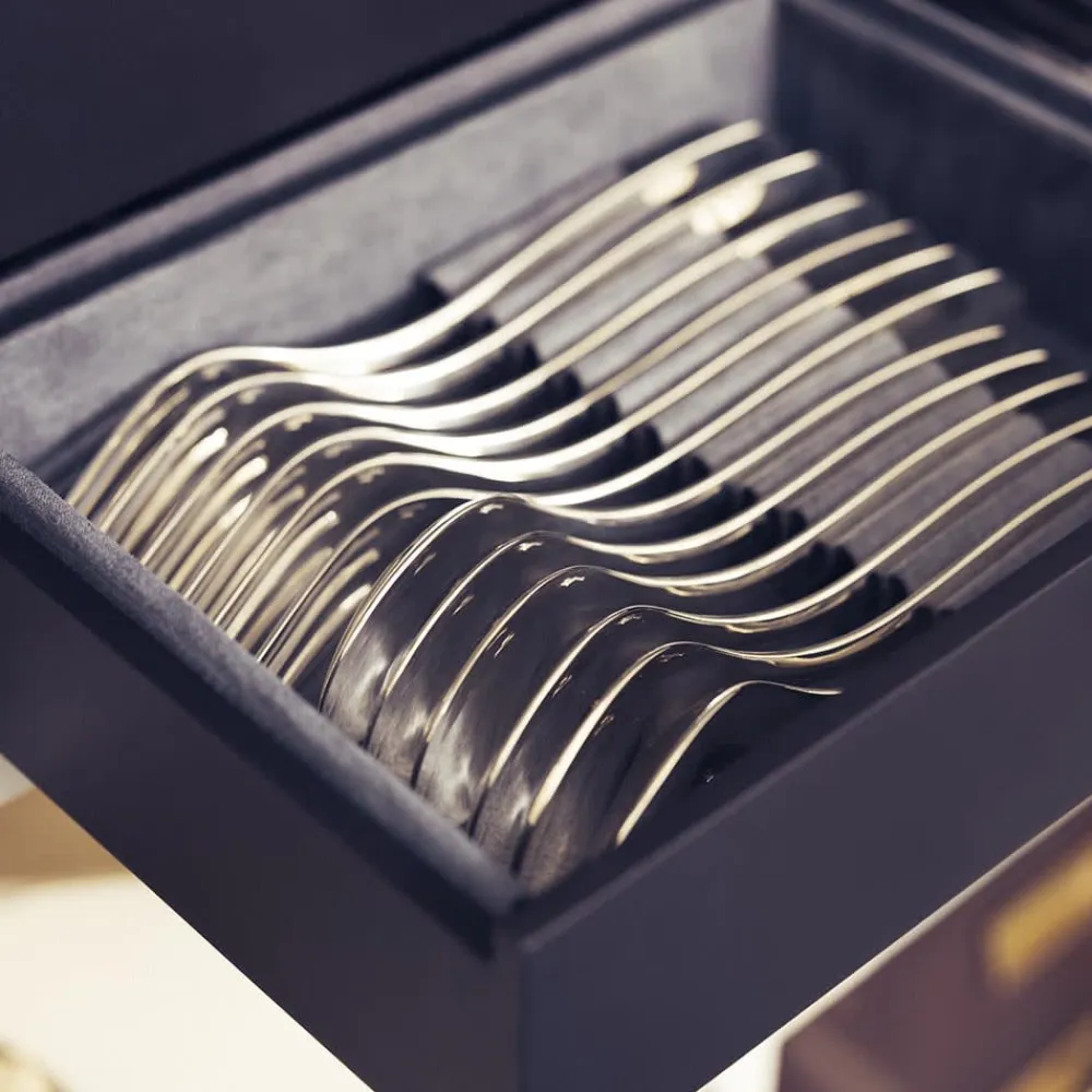 Christofle 24-piece Silver-Plated Flatware Set for 6 People with Small Storage Box
