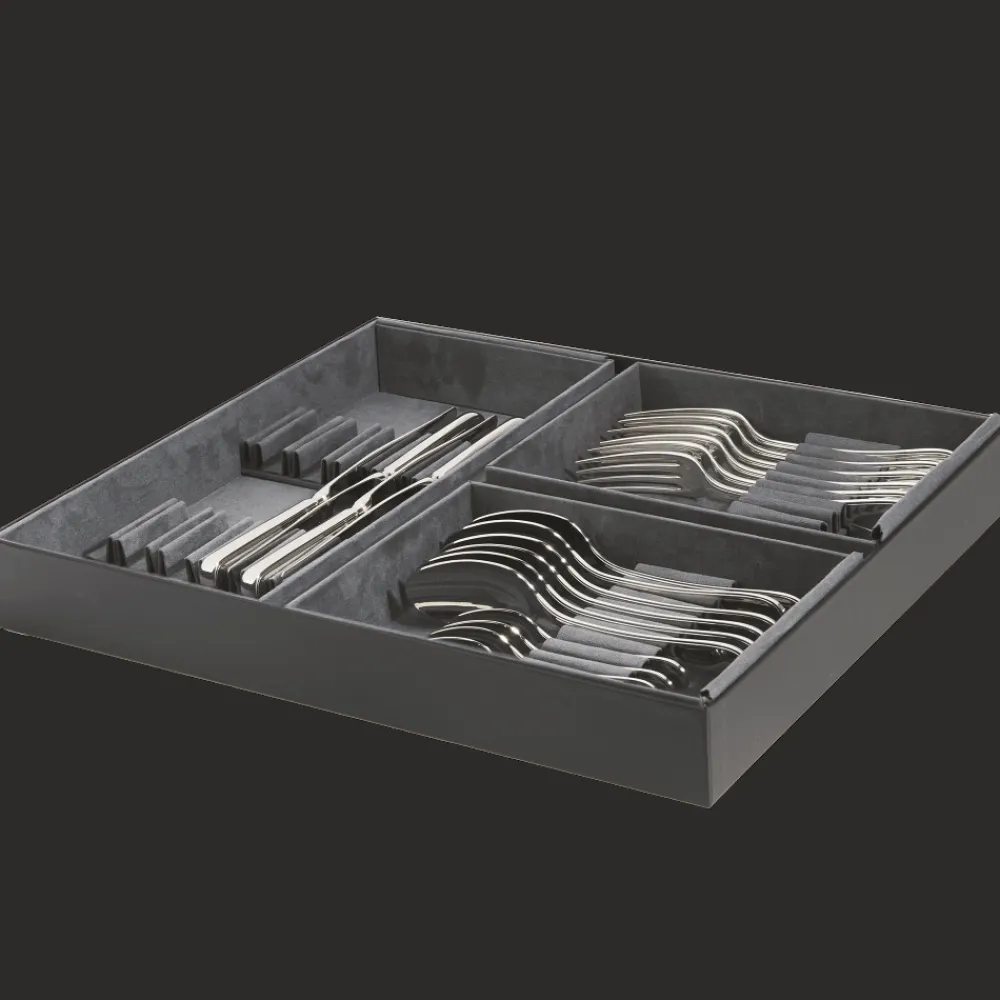Christofle 24-piece Silver-Plated Flatware Set for 6 People with Small Storage Box