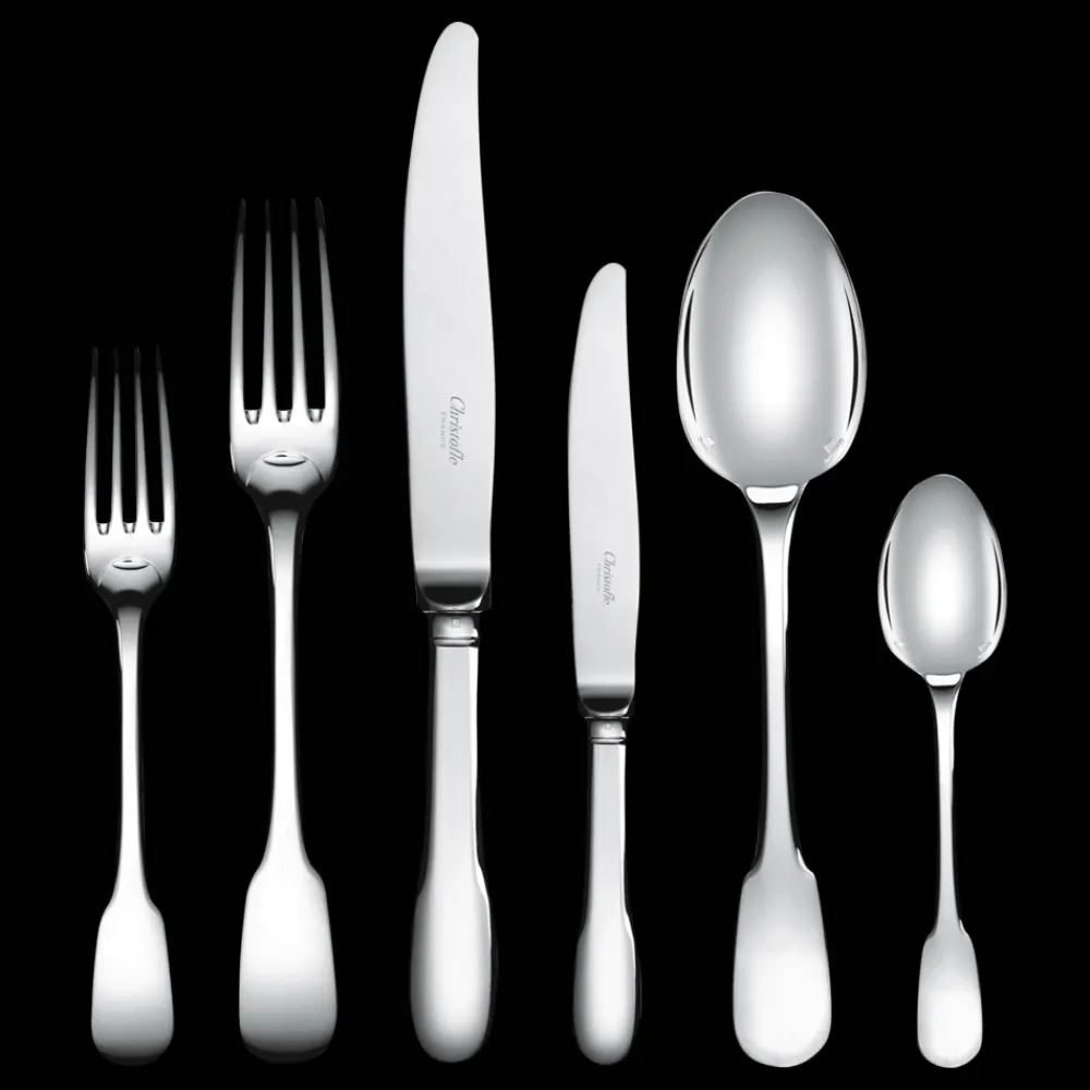 Christofle 110 Piece Silver-Plated Flatware Set with Chest