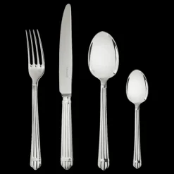 Christofle 48-Piece Silver-Plated Flatware Set with Storage Box
