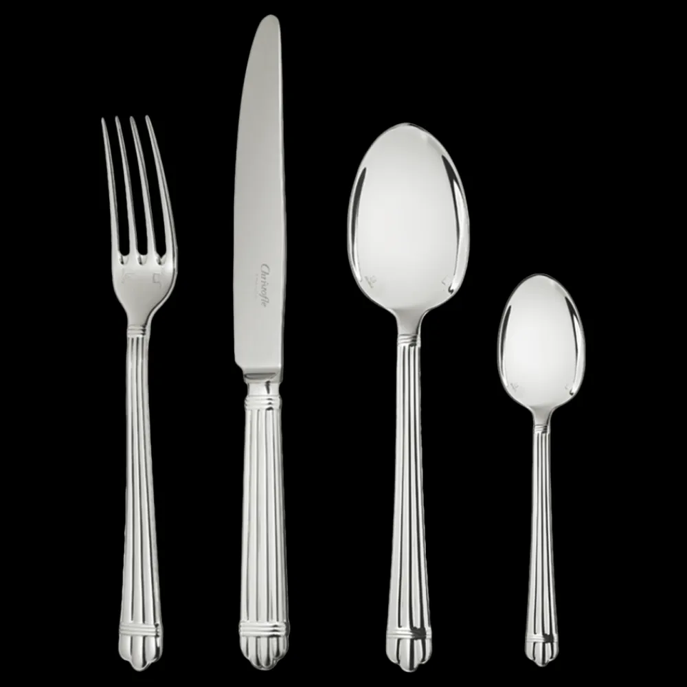 Christofle 48-Piece Silver-Plated Flatware Set with Storage Box