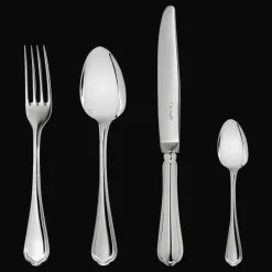 Christofle 24-Piece Silver-Plated Flatware Set with Storage Box